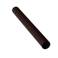 Труба водосточная, алюминий, d-100 мм, L-3 м, коричневый, LINKOR
