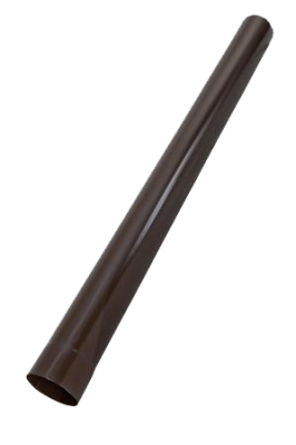 Детальное фото труба водосточная, сталь, d-90 мм, коричневый, l-1 м, aquasystem